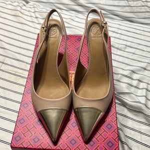 Open back TB sandals